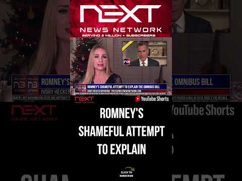 You are currently viewing Romney’s Shameful Attempt to EXplain the Omnibus Bill #shorts