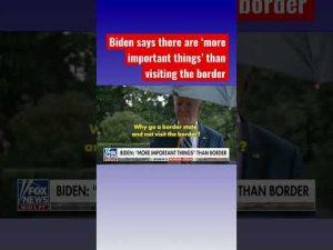 Read more about the article Biden dismisses visiting border: ‘More important things going on’ #shorts