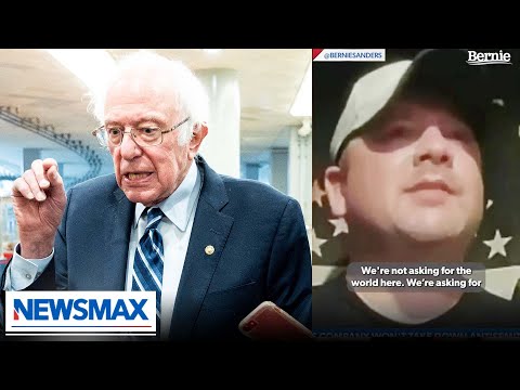 You are currently viewing Far-left Bernie Sanders video features NEWSMAX clip of railroad worker