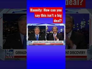 Read more about the article Hannity spars with Geraldo Rivera over document scandal #shorts #shortsvideo #shortsfeed