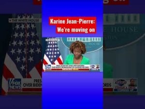 Read more about the article Karine Jean-Pierre struggles to answer reporter’s question #shorts