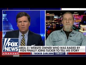 Read more about the article Area 51 website owner raided by feds speaks out on Tucker