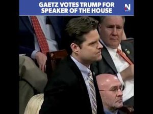 Read more about the article Gaetz votes Trump for speaker of the House