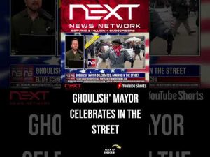 Read more about the article Ghoulish’ Mayor Celebrates, Dancing In the Street #shorts