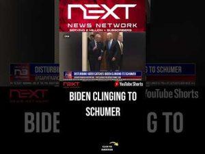 Read more about the article Disturbing Video Catches Biden Clinging to Schumer #shorts