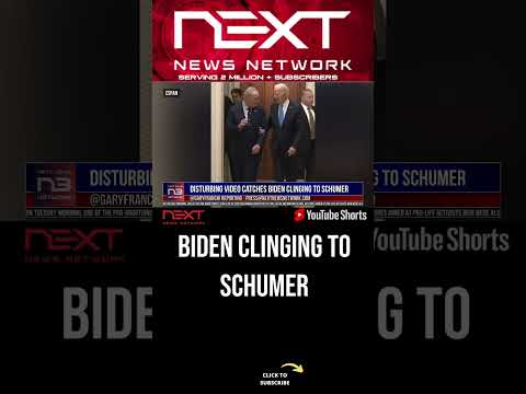 You are currently viewing Disturbing Video Catches Biden Clinging to Schumer #shorts