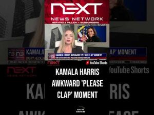 Read more about the article Kamala Harris Awkward ‘Please Clap’ Moment #shorts