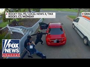 Read more about the article Disturbing video shows Connecticut homeowner fighting off attempted carjackers