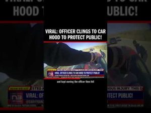 Read more about the article VIRAL: Officer Clings to Car Hood to Protect Public!