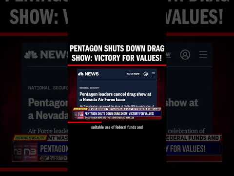 You are currently viewing Pentagon Shuts Down Drag Show: Victory for Values!