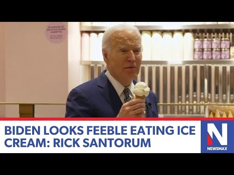 You are currently viewing Biden looks feeble eating ice cream during questions: Rick Santorum | Newsline