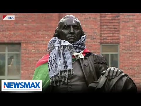 You are currently viewing Anti-Israel protestors deface George Washington statue: Report | National Report