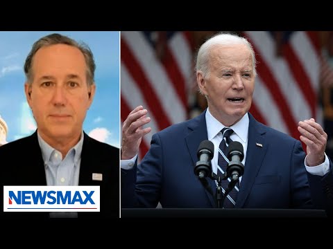 You are currently viewing Santorum: The more Biden talks, the more Trump wins