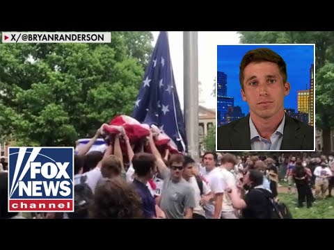 You are currently viewing Frat brother who helped save American flag during anti-Israel protest speaks out