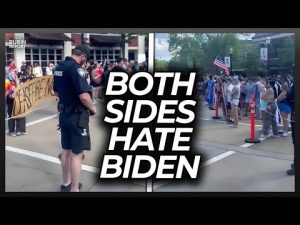 Read more about the article MUST WATCH: Opposing Protest Groups Find Unity in Hating Biden