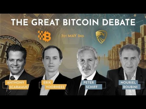 You are currently viewing 🔴 LIVE: Bitcoin vs. Gold Debate! Scaramucci & Voorhees vs. Roubini & Schiff