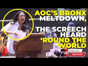 Read more about the article AOC Loses Control at Bronx Rally, Screeches and Wild Gestures Shock Attendees, Watch Now