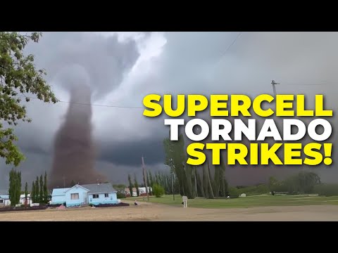 You are currently viewing SEE IT: Monster Tornado rips through central Alberta all caught on dramatic video