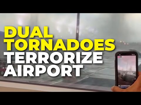 You are currently viewing Dual Tornadoes Terrorize Midland Airport Travelers Flee For Their Lives As Chaos Unfolds