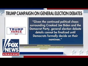 Read more about the article Trump campaign on general election debates: Nothing until nominee confirmed