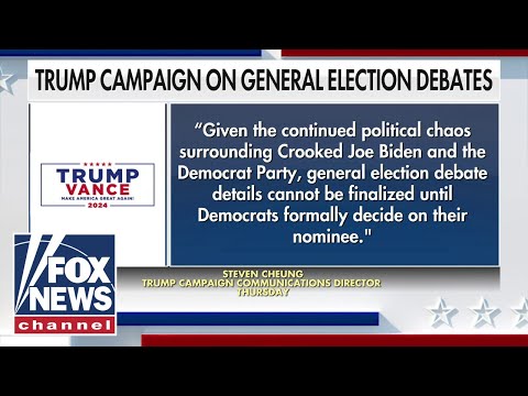 You are currently viewing Trump campaign on general election debates: Nothing until nominee confirmed