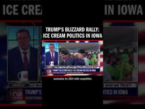 Read more about the article Former President Donald Trump made an unexpected appearance at a Dairy Queen in Iowa, captivating