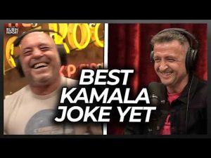 Read more about the article Joe Rogan Can’t Stop Laughing at Guest’s Perfect Kamala Joke