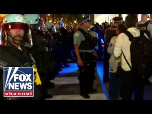 Read more about the article Confrontation breaks out between protesters and police at the DNC