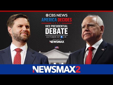 You are currently viewing Vance vs. Walz: CBS News Vice Presidential Debate Simulcast, Preview and Analysis | NEWSMAX2