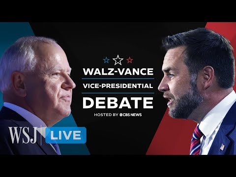 Read more about the article Watch Live: Tim Walz vs. JD Vance Vice-Presidential Debate | WSJ