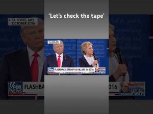 Read more about the article Watch Trump take on Clinton in 2016 debate flashback as she now advises Harris #shorts