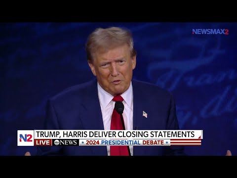 Read more about the article ‘They’re destroying our country’: Trump makes debate closing statement