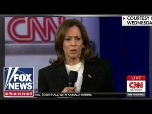 Read more about the article Kamala Harris fumbles through answer on ‘many mistakes’ during townhall