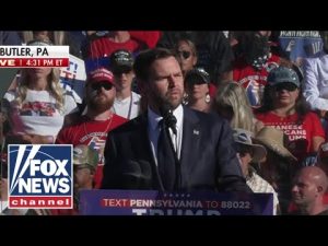 Read more about the article JD Vance addresses Butler, PA rally: ‘I truly believe God saved Trump’s life’