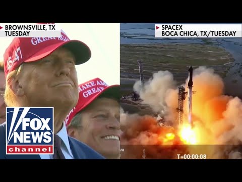 Read more about the article Trump attends SpaceX launch with Elon Musk, vows to lead in space exploration