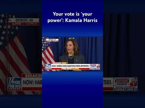 You are currently viewing Kamala Harris takes questions from reporters in brief gaggle #shorts