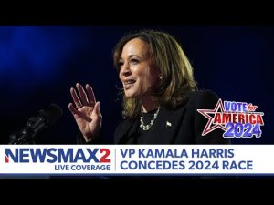 Read more about the article LIVE: VP Kamala Harris concedes 2024 presidential race to Donald Trump | NEWSMAX2