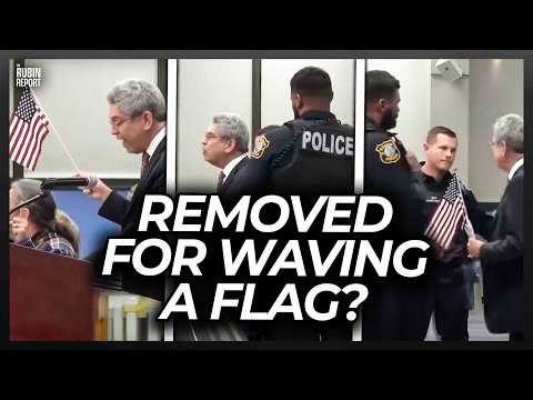 You are currently viewing This State’s ‘Prop Ban’ Used to Justify Police Removing Man Waving US Flag at City Meeting