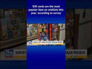 Read more about the article Gift cards are most popular Christmas presents, survey shows #shorts