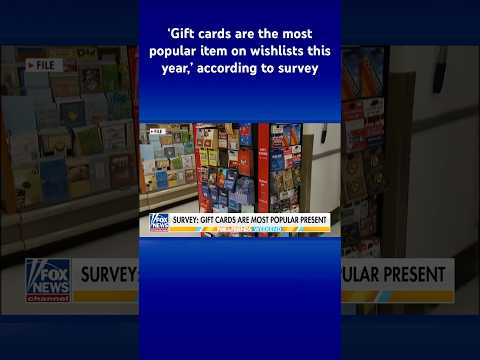 You are currently viewing Gift cards are most popular Christmas presents, survey shows #shorts