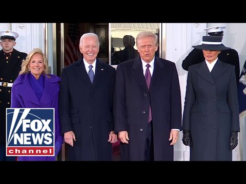 Read more about the article Bidens greet Trumps for pre-inauguration tea at White House