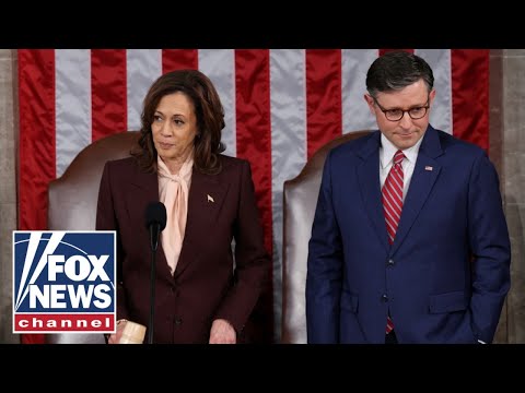 You are currently viewing ‘AWKWARD MOMENT’: Kamala Harris certifies Trump’s election win