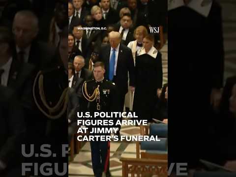 Read more about the article Watch: Trump, Biden, Obama and Others Enter Jimmy Carter’s Funeral