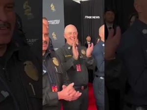 Read more about the article Firefighters who responded to the LA fires were met with cheers on the Grammys red carpet