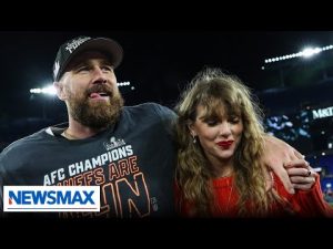 Read more about the article Taylor Swift’s boyfriend Kelce honored Trump attending Super Bowl | Chris Plante The Right Squad