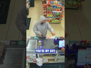 Read more about the article COURTEOUS ROBBER?: Armed robber tells cashier, “Have a good night!” after holding him at gunpoint